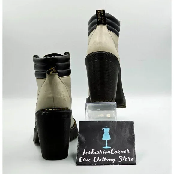 Dr. Martens Women's Beige Persephone Buttero Lace-Up Ankle Boot Size 6 2833 - Picture 3 of 16